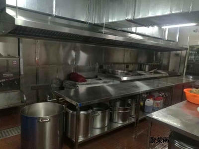 梅州市金艺酒店饭店餐厅厨房大型油烟管道清洗净化器烟罩